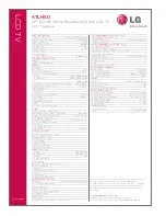 Предварительный просмотр 2 страницы LG 47LH50 Series Specification Sheet