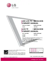 Предварительный просмотр 2 страницы LG 47LH85 Owner'S Manual