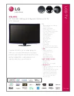 LG 47LH90 -  - 47" LCD TV Specification предпросмотр