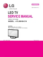 LG 47LN5400-CN Service Manual preview