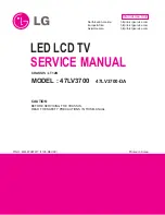 LG 47LV3700 Service Manual preview