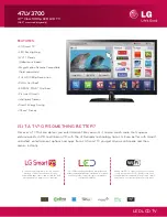 Preview for 1 page of LG 47LV3700 Specifications