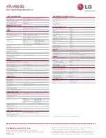 Preview for 2 page of LG 47LV5500 Specifications