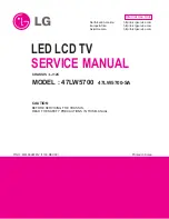 LG 47LW5700-SA Service Manual предпросмотр