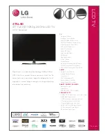 Preview for 1 page of LG 47SL80 Series Specifications