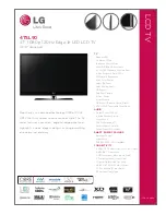 LG 47SL90 Series Specifications предпросмотр