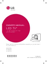 Предварительный просмотр 1 страницы LG 49LB8700 Owner'S Manual