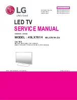 LG 49LX761H Service Manual предпросмотр