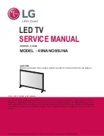 Предварительный просмотр 1 страницы LG 49NANO85UNA Service Manual