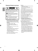 Preview for 4 page of LG 49SK8000PLB Manual