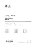 LG 49SM8000PUA Owner'S Manual предпросмотр