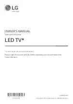 Предварительный просмотр 3 страницы LG 49SM82007LA Manual