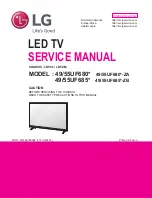 LG 49UF680 Series Service Manual предпросмотр