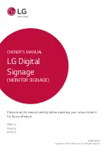 Предварительный просмотр 1 страницы LG 49UH5C Owner'S Manual