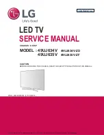 LG 49UJ634V Service Manual preview