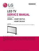 Предварительный просмотр 1 страницы LG 49UM7300AUE Service Manual