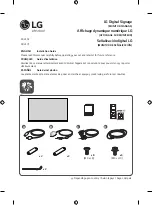 LG 49VL5F Installation Manual предпросмотр