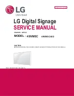 Предварительный просмотр 1 страницы LG 49VM5C Service Manual