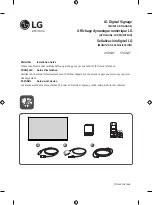 LG 49XS4F Installation Manual предпросмотр