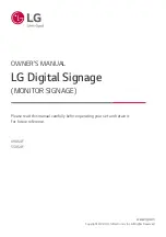 Предварительный просмотр 1 страницы LG 49XS4F Owner'S Manual