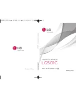 LG 501C Owner'S Manual preview