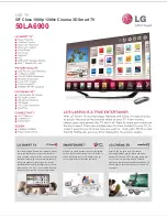 LG 50LA6900 Specifications preview