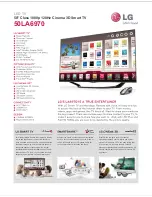 Preview for 1 page of LG 50LA6970 Specifications
