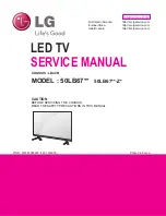 Предварительный просмотр 1 страницы LG 50LB67 Series Service Manual