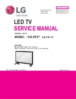 Предварительный просмотр 1 страницы LG 50LF65 Series Service Manual