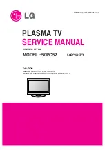 LG 50PC52 Service Manual preview