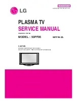 Предварительный просмотр 1 страницы LG 50PF95 Service Manual
