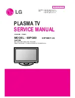 Preview for 1 page of LG 50PG60 Series Service Manual