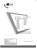 LG 50PG60D Owner'S Manual предпросмотр