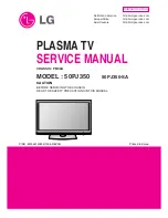 Предварительный просмотр 1 страницы LG 50PJ350 Service Manual