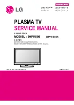 LG 50PK550 Service Manual preview