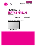 LG 50PK760 Service Manual preview