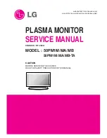 Preview for 1 page of LG 50PM1M -  - 50" Plasma Panel Service Manual