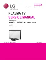 LG 50PM4700 Service Manual preview