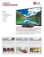 LG 50PN5300 Specifications preview