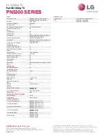 Preview for 2 page of LG 50PN5300 Specifications