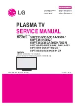 Предварительный просмотр 1 страницы LG 50PT350 Series Service Manual