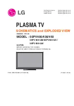 LG 50PV400 Schematics And Exploded View предпросмотр