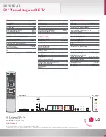 Preview for 2 page of LG 50PX1D Specifications