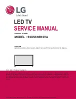 Предварительный просмотр 1 страницы LG 50US665H0VA Service Manual