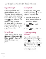 Preview for 12 page of LG 511C User Manual