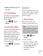 Preview for 23 page of LG 511C User Manual