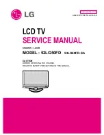 Предварительный просмотр 1 страницы LG 52LG50FD Service Manual