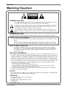 Preview for 2 page of LG 52SX4D Owner'S Manual