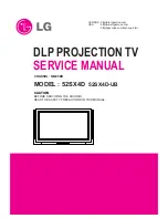 Preview for 1 page of LG 52SX4D Service Manual