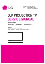 Preview for 2 page of LG 52SZ8D Service Manual